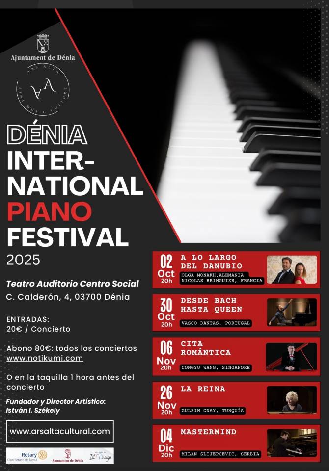 Cartel: Dénia International Piano Festival 2025